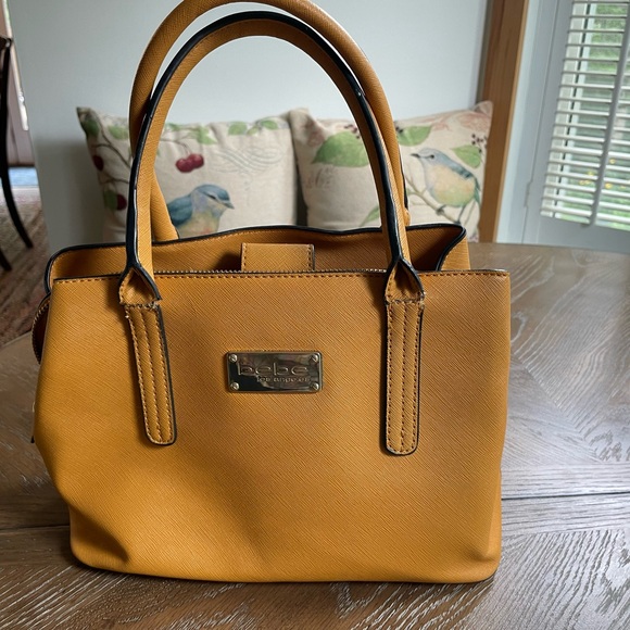 Bebe mustard color handbag, EUC - Picture 1 of 6
